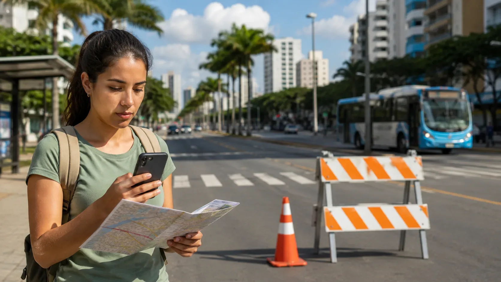 Matriz editorial com as verificações do organizador, da SMTT, do transporte coletivo e da acessibilidade para eventos em Aracaju.