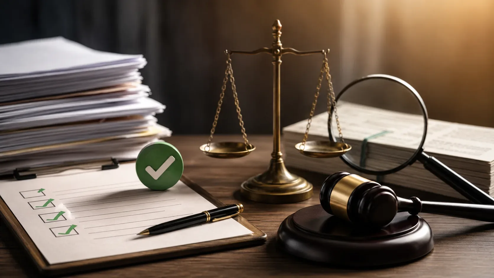 Documentos de habilitação e balanço patrimonial sobre mesa, representando diligência para comprovação de requisito em licitação pública.