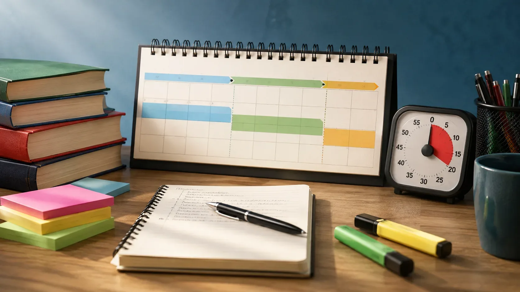 Calendário horizontal de 4 de agosto a 8 de novembro de 2026, dividido em fases de estudo, revisão, redação e simulados para o Enem.