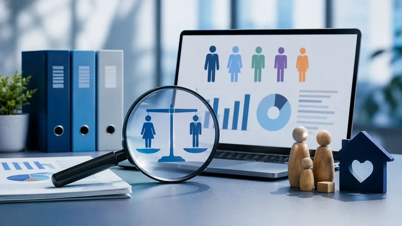 Equipe de gestão de pessoas revisando dados remuneratórios, políticas de diversidade e documentos de validação antes do envio ao Portal Emprega Brasil.