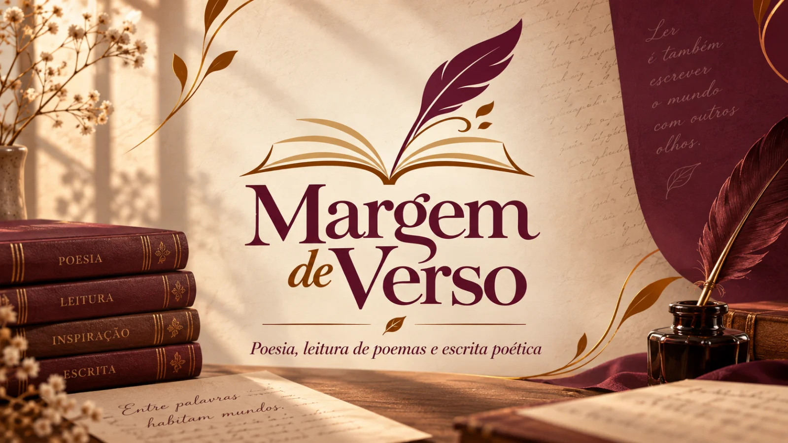 Capa do blog Margem de Verso