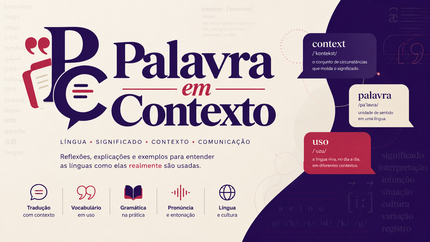 Capa do blog Palavra em Contexto