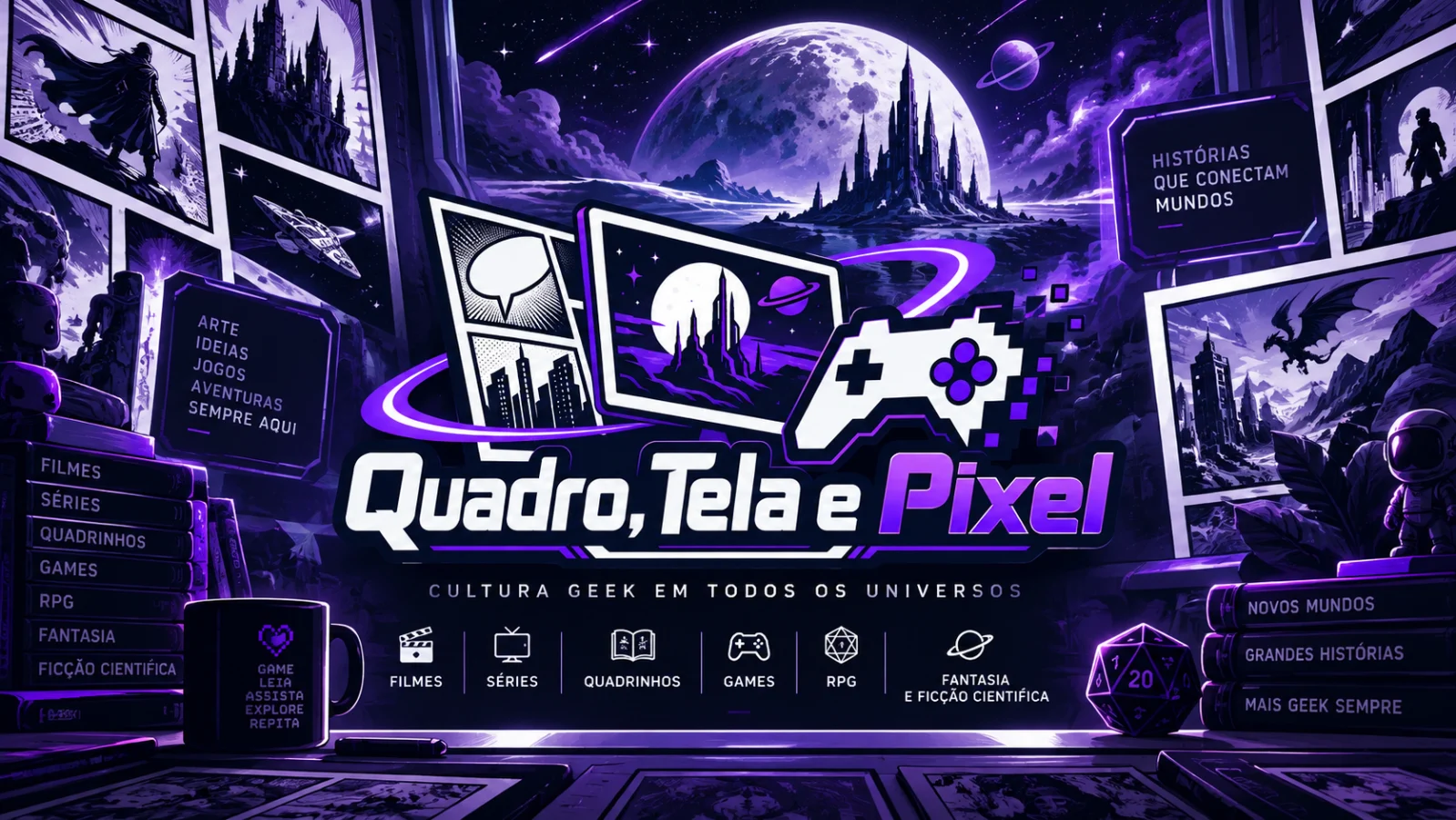Capa do blog Quadro, Tela e Pixel