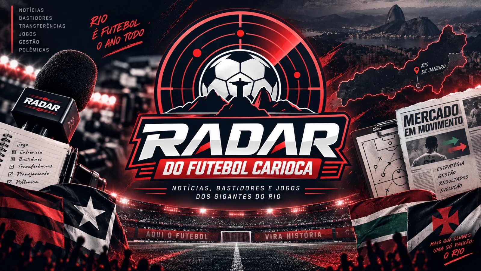 Capa do blog Radar do Futebol Carioca